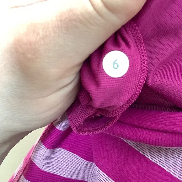 lululemon athletica Pink and Light Pink Striped Tank Top - Picture 5 of 6
